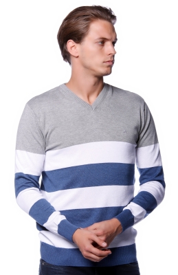 Raul csíkos kötött pulóver